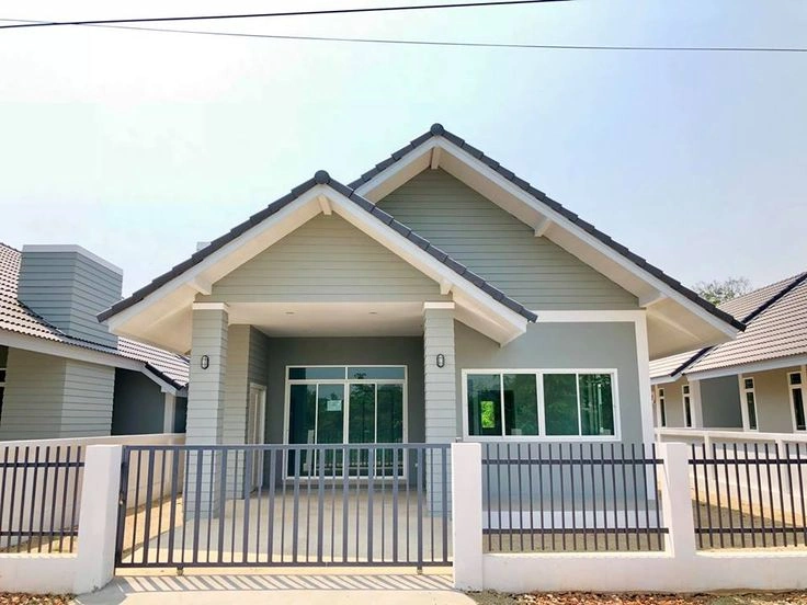 Model Atap Rumah Memanjang ke Depan